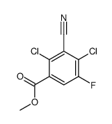 methyl 2,4-dichloro-3-cyano-5-fluorobenzoate结构式