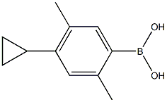 2,5-Dimethyl-4-cyclopropylphenylboronic acid结构式