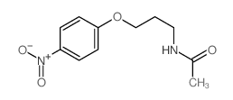 Acetamide,N-[3-(4-nitrophenoxy)propyl]-结构式