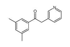 1-(3,5-dimethylphenyl)-2-pyridin-3-ylethanone结构式