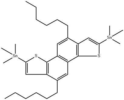 (5,10-二己基萘并[1,2-B:5,6-B']二噻吩-2,7-二基)双三甲基锡图片