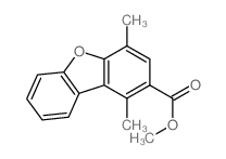 2-Dibenzofurancarboxylicacid, 1,4-dimethyl-, methyl ester structure