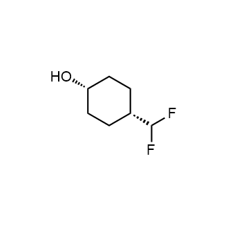 (1S,4s)-4-(difluoromethyl)cyclohexan-1-ol Structure