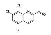 5,7-dichloro-8-hydroxyquinoline-2-carbaldehyde Structure