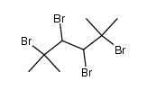 2,3,4,5-tetrabromo-2,5-dimethyl-hexane结构式