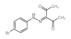 2,3,4-Pentanetrione, 3-[(4-bromophenyl)hydrazone] (en)结构式