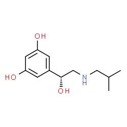 1,3-Benzenediol, 5-[(1R)-1-hydroxy-2-[(2-methylpropyl)amino]ethyl]- (9CI) structure