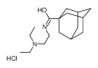 N-[2-(Diethylamino)ethyl]-1-adamantanecarboxamide hydrochloride ( 1:1)结构式