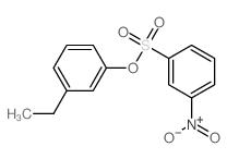 1-(3-ethylphenoxy)sulfonyl-3-nitro-benzene structure