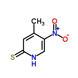 4-Methyl-5-nitro-2(1H)-pyridinethione Structure