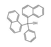 Hydroxy-phenyl-di-(naphthyl-(1))-methan结构式