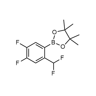 2-(2-(Difluoromethyl)-4,5-difluorophenyl)-4,4,5,5-tetramethyl-1,3,2-dioxaborolane structure