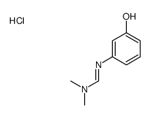 N'-(3-hydroxyphenyl)-N,N-dimethylformamidine monohydrochloride结构式
