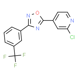 5-(2-chloropyridin-4-yl)-3-(3-(trifluoromethyl)phenyl)-1,2,4-oxadiazole Structure