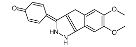 4-(6,7-dimethoxy-2,4-dihydro-1H-indeno[1,2-c]pyrazol-3-ylidene)cyclohexa-2,5-dien-1-one Structure