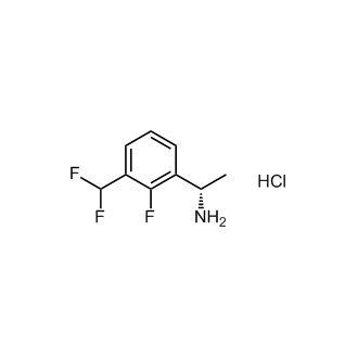 (S)-1-(3-(Difluoromethyl)-2-fluorophenyl)ethanamine hydrochloride Structure