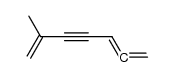 6-Methyl-1,2,6-heptatrien-4-yne结构式