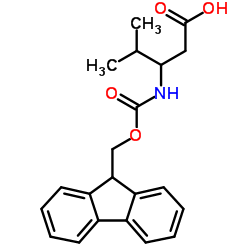 3-(Fmoc-amino)-4-Methylpentanoic acid结构式
