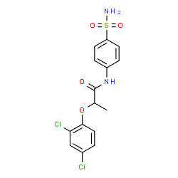 2-(2,4-Dichlorophenoxy)-N-(4-sulfamoylphenyl)propanamide Structure