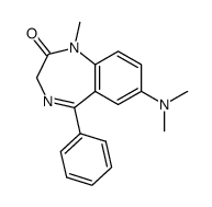 7-(Dimethylamino)-1,3-dihydro-1-methyl-5-phenyl-2H-1,4-benzodiazepine-2-one结构式