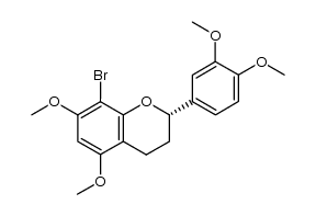 (2S)-8-bromo-5,7,3',4'-tetramethoxyflavan Structure