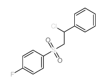 Benzene,1-[(2-chloro-2-phenylethyl)sulfonyl]-4-fluoro-结构式