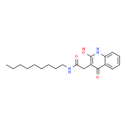 2-(4-hydroxy-2-oxo-1,2-dihydroquinolin-3-yl)-N-nonylacetamide Structure