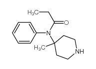 Propanamide, N-(4-methyl-4-piperidinyl)-N-phenyl-结构式