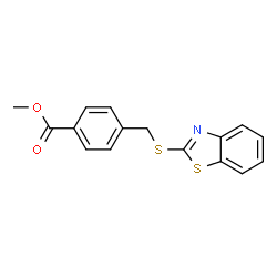 methyl 4-((benzo[d]thiazol-2-ylthio)methyl)benzoate结构式
