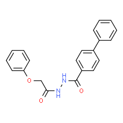 N'-(2-phenoxyacetyl)biphenyl-4-carbohydrazide结构式