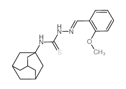 3-(1-adamantyl)-1-[(2-methoxyphenyl)methylideneamino]thiourea picture