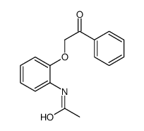 N-(2-phenacyloxyphenyl)acetamide Structure