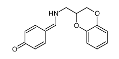 4-[(2,3-dihydro-1,4-benzodioxin-3-ylmethylamino)methylidene]cyclohexa-2,5-dien-1-one结构式