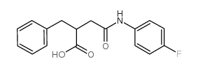 2-苄基-N-(4-氟苯基)-琥珀酰胺酸结构式