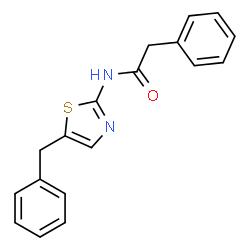 N-(5-benzylthiazol-2-yl)-2-phenylacetamide结构式