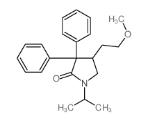 4-(2-methoxyethyl)-3,3-diphenyl-1-propan-2-yl-pyrrolidin-2-one结构式