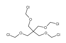 1,3-bis-chloromethoxy-2,2-bis-(chloromethoxy-methyl)-propane结构式