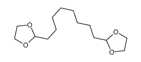 2-[8-(1,3-dioxolan-2-yl)octyl]-1,3-dioxolane结构式