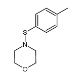 4-morpholinyl p-methylphenyl sulfide Structure