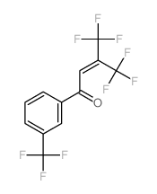 4,4,4-trifluoro-3-(trifluoromethyl)-1-[3-(trifluoromethyl)phenyl]but-2-en-1-one结构式