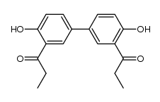 4,4'-dihydroxy-3,3'-dipropanoylbiphenyl Structure