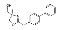 [4-methyl-2-[(4-phenylphenyl)methyl]-5H-1,3-oxazol-4-yl]methanol结构式