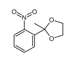 2-methyl-2-(2-nitrophenyl)-1,3-dioxolane结构式