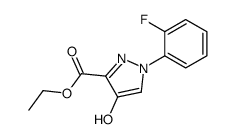 ethyl 1-(2-fluorophenyl)-4-hydroxypyrazole-3-carboxylate Structure