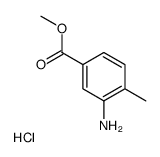 BENZOIC ACID, 3-AMINO-4-METHYL-, METHYL ESTER, HYDROCHLORIDE结构式