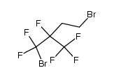 1,4-dibromo-1,1,2-trifluoro-2-trifluoromethyl-butane结构式