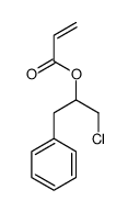 (1-chloro-3-phenylpropan-2-yl) prop-2-enoate Structure