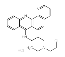 7-((3-((2-CHLOROETHYL)ETHYLAMINO)-PROPYL)AMINO)BENZO(b) (1,10)PHEN-ANTHROLINE DIHYDROCHLORIDE结构式