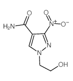 1-(2-hydroxyethyl)-3-nitro-pyrazole-4-carboxamide结构式