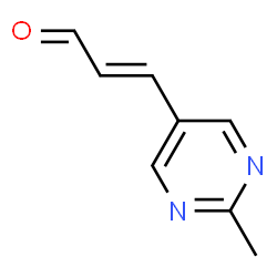 2-Propenal, 3-(2-methyl-5-pyrimidinyl)- (9CI) structure